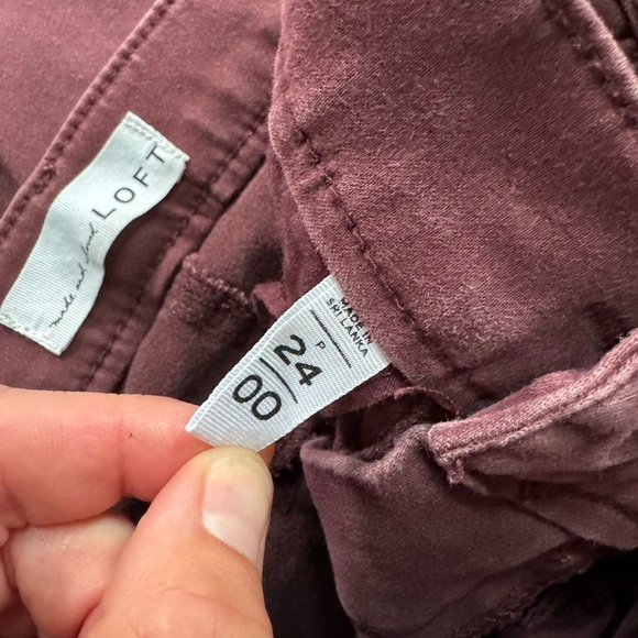 LOFT red pants size 00 petite - Picture 3 of 4